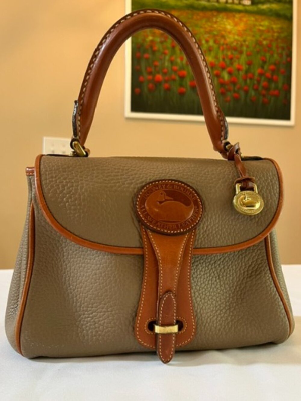 DOONEY & BOURKE | Taupe Essex Carrier Bag Top Handle-Vintage